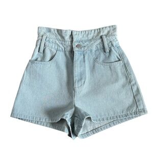 Altar'd State High Waist Light Blue Shorts